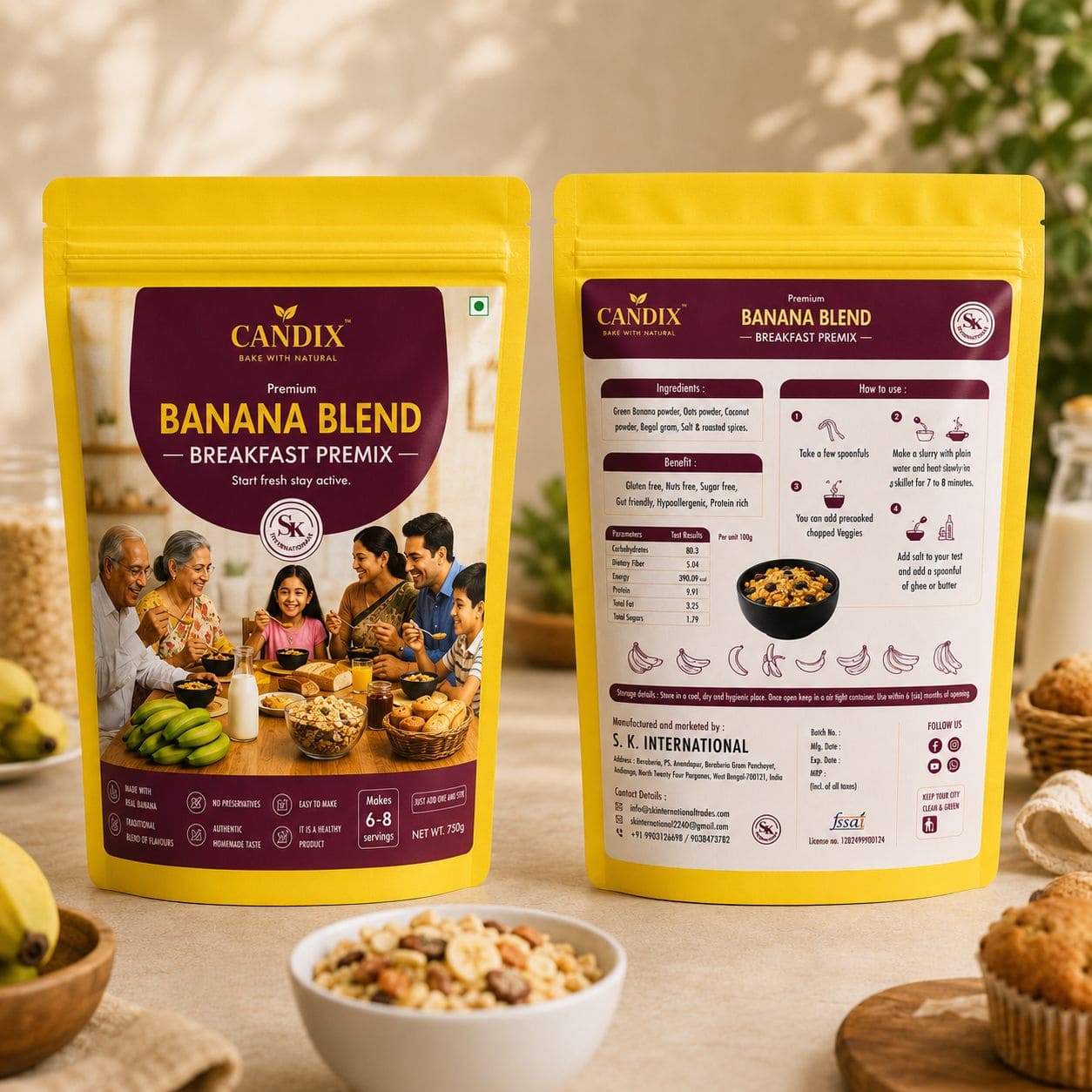 Candix Premium Banana Blend Breakfast Premix
