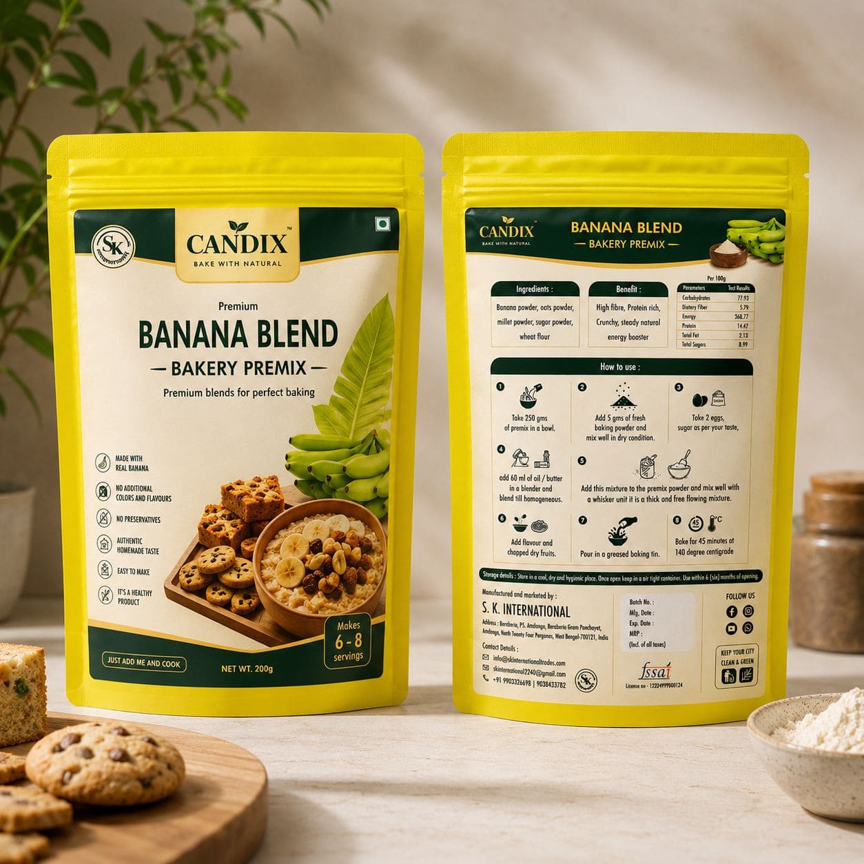 Candix Premium Banana Blend Bakery Premix